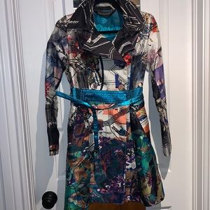 DESIGUAL Colourful Trench Coat